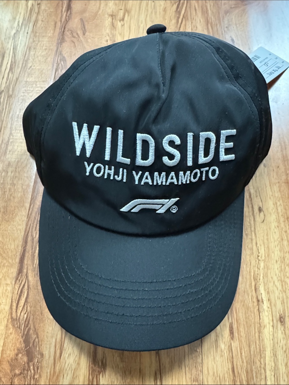 Yohji Yamamoto Black WILDSIDE Embroidered F1 Cap